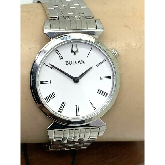 Bulova Women's Watch 96L275 Roman Numeral White Dial Stainless Steel Quartz - Picture 10 of 13
